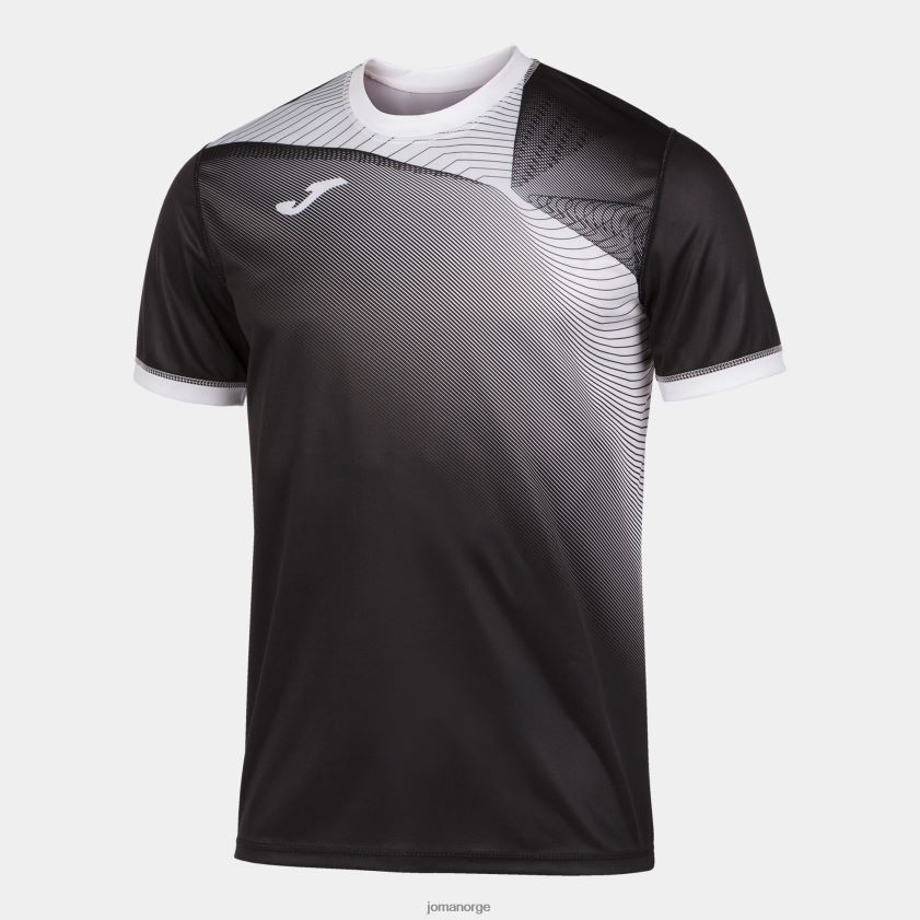 nei Joma skjorte kortermet hispa ii svart hvit FBD0T02944 menn