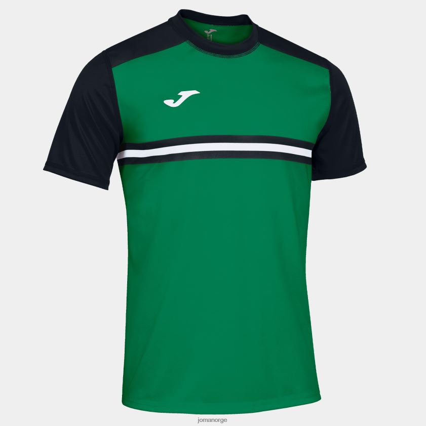 nei Joma skjorte kortermet hispa iv grønn svart FBD0T04645 menn