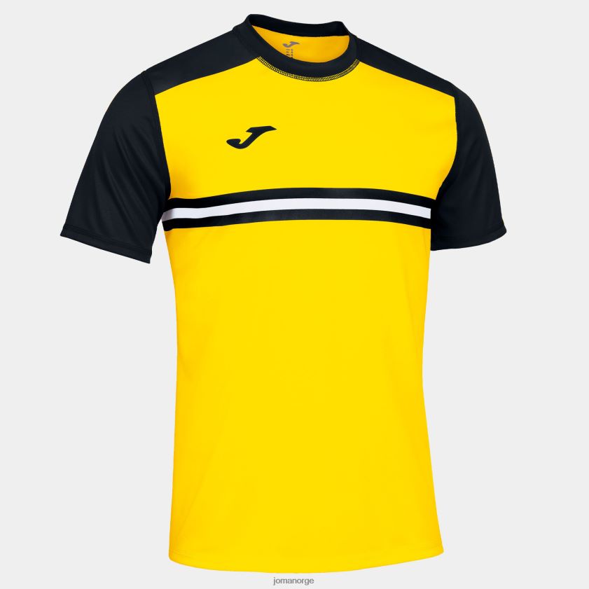 nei Joma skjorte kortermet hispa iv gul svart FBD0T03155 menn
