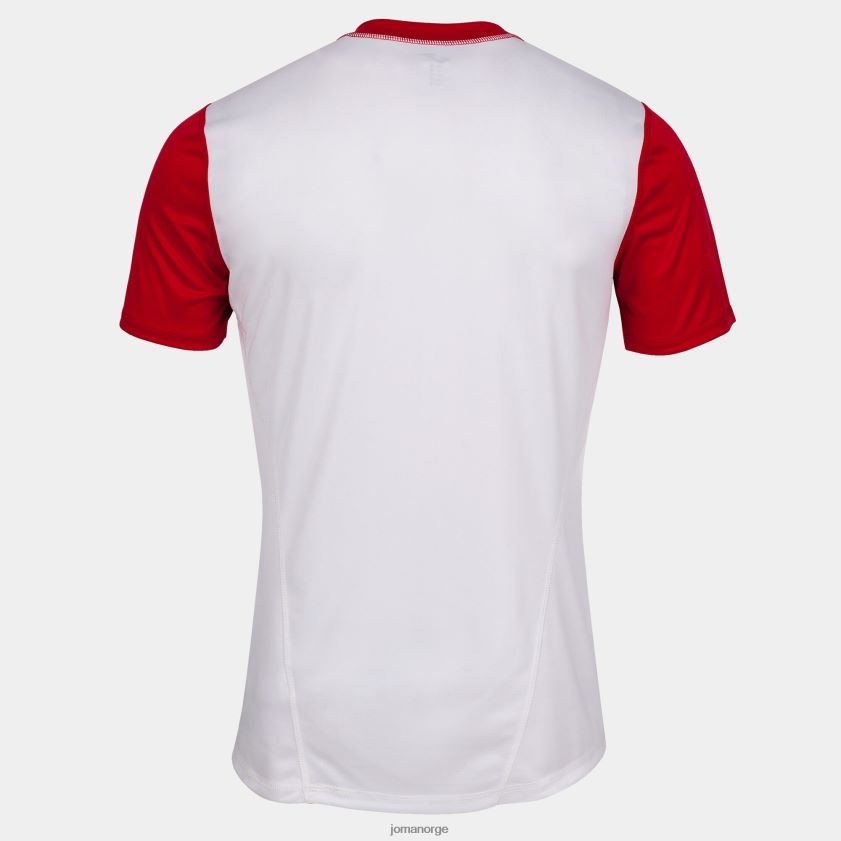 nei Joma skjorte kortermet hispa iv hvit rød FBD0T01328 menn