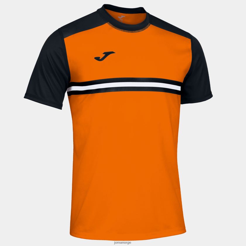 nei Joma skjorte kortermet hispa iv oransje svart FBD0T02854 menn