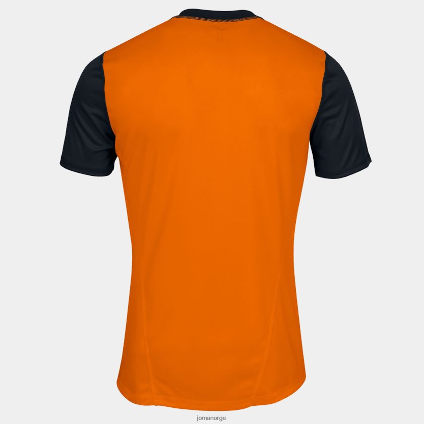 nei Joma skjorte kortermet hispa iv oransje svart FBD0T02854 menn