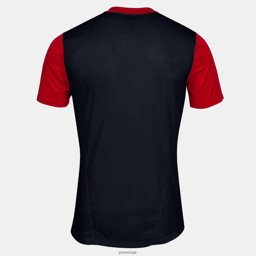 nei Joma skjorte kortermet hispa iv svart, rød FBD0T03186 menn