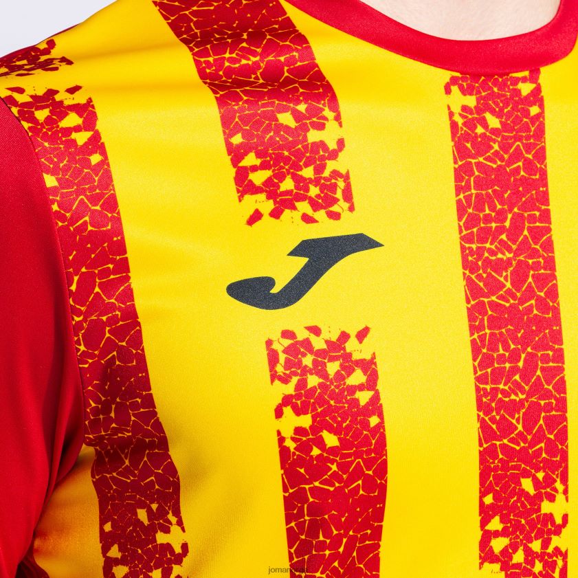nei Joma skjorte kortermet inter iii rød gul FBD0T01129 menn