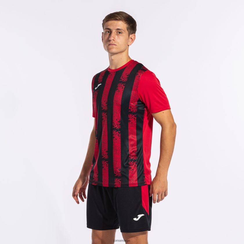 nei Joma skjorte kortermet inter iii rød svart FBD0T01096 menn