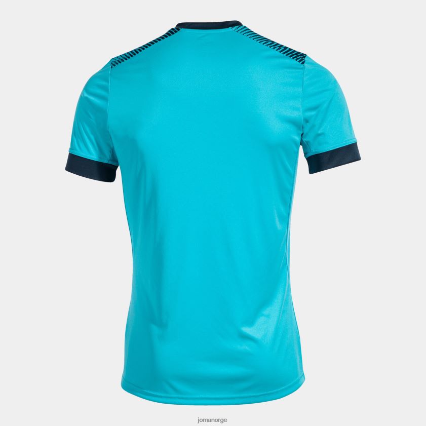 nei Joma skjorte kortermet øko supernova fluorescerende turkis marineblå FBD0T0620 menn