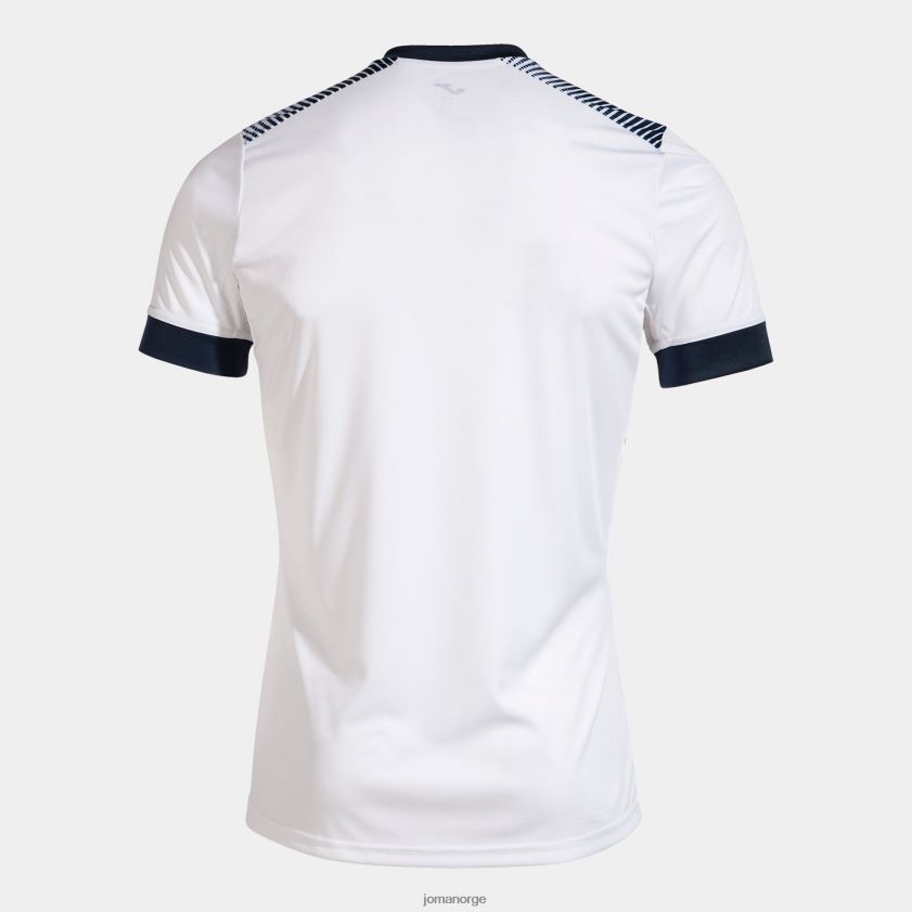 nei Joma skjorte kortermet øko supernova hvit marineblå FBD0T0222 menn
