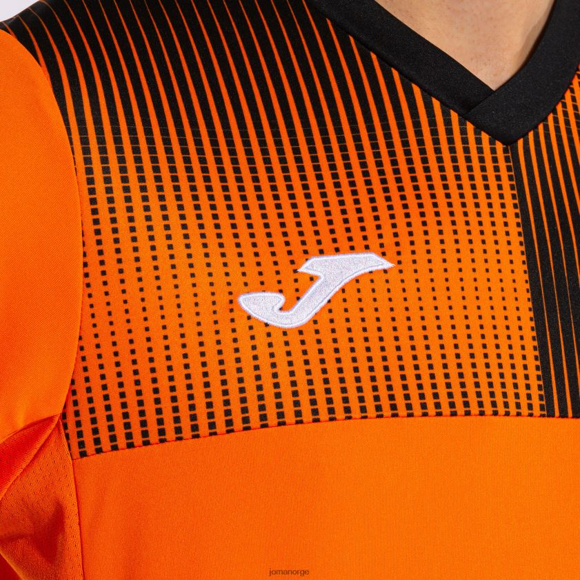 nei Joma skjorte kortermet øko supernova oransje svart FBD0T0181 menn