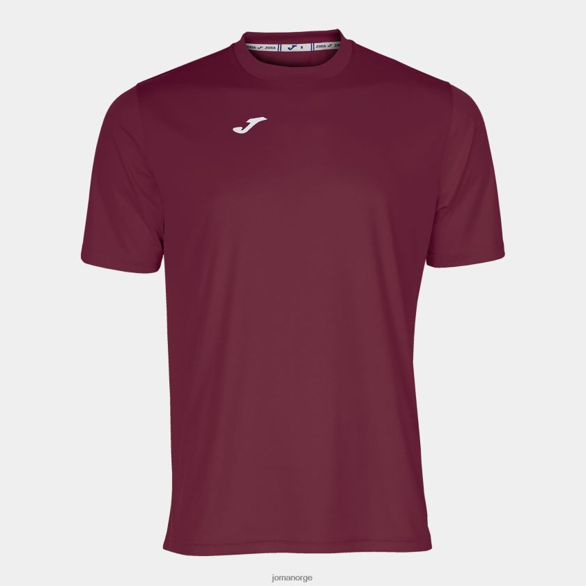 nei Joma skjorte kortermet kombi burgunder FBD0T0688 menn