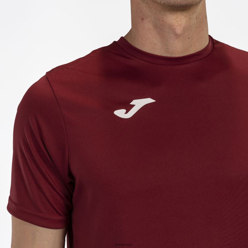 nei Joma skjorte kortermet kombi burgunder FBD0T0688 menn