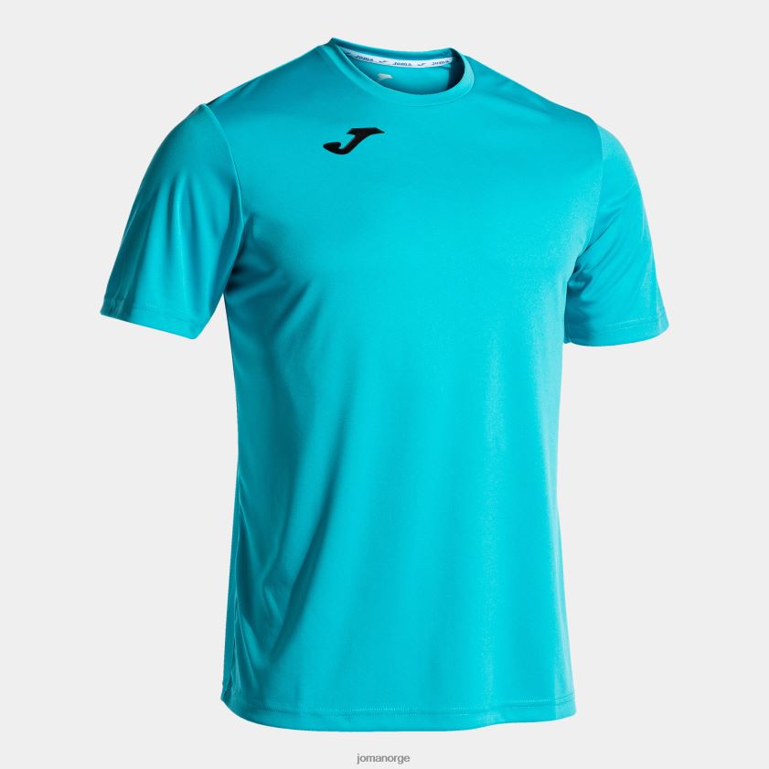 nei Joma skjorte kortermet kombi fluorescerende turkis FBD0T0260 menn