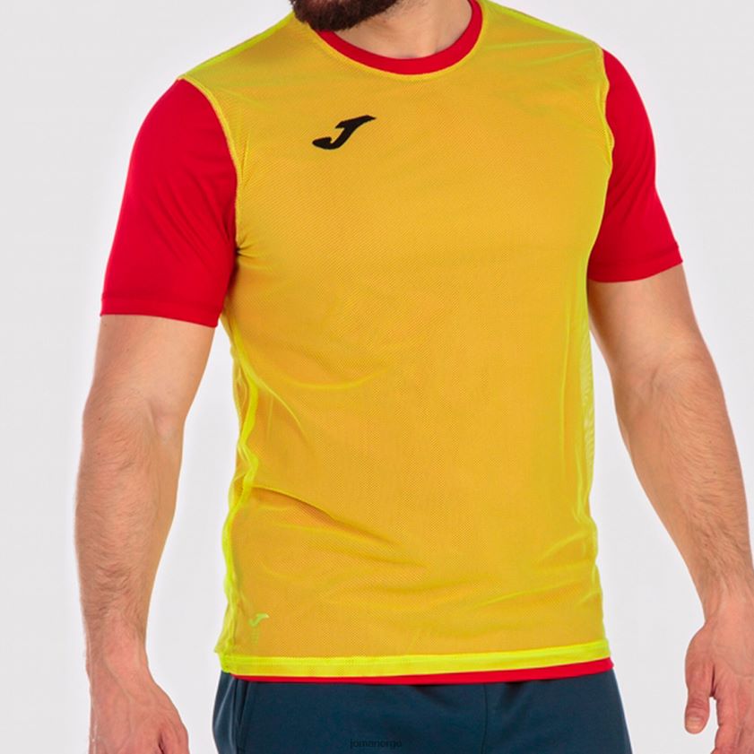 nei Joma skjorte kortermet kombi rød gul FBD0T04580 menn