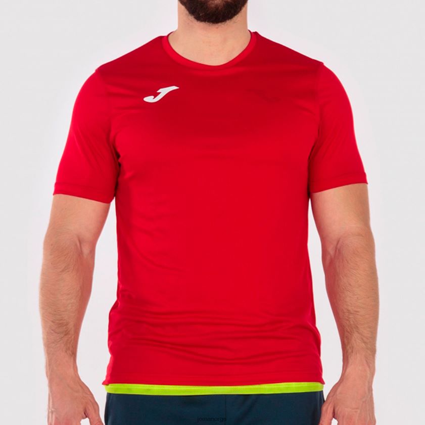 nei Joma skjorte kortermet kombi rød gul FBD0T04580 menn