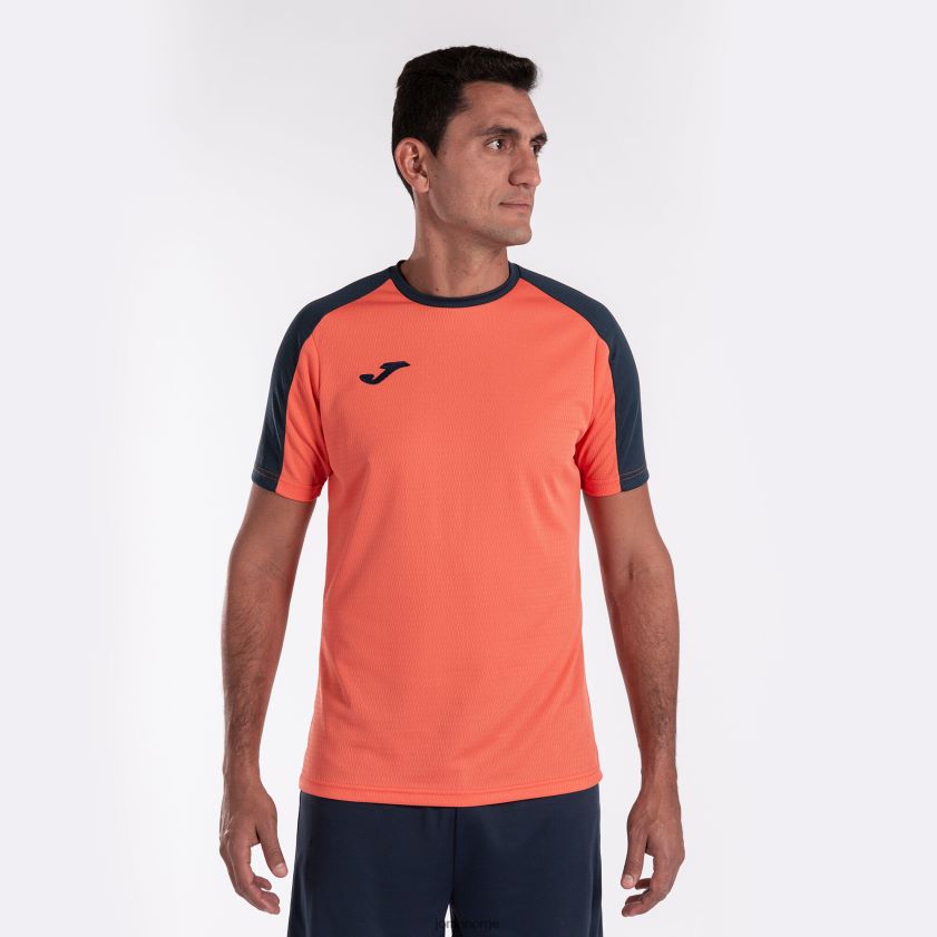 nei Joma skjorte kortermet økomesterskap fluorescerende oransje marineblå FBD0T03289 menn