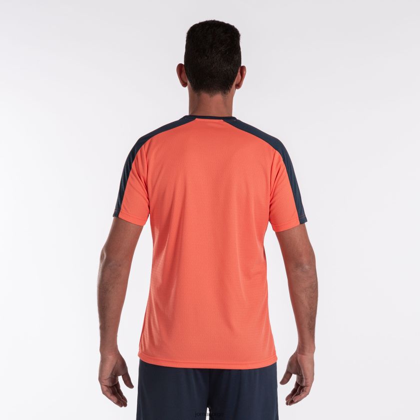 nei Joma skjorte kortermet økomesterskap fluorescerende oransje marineblå FBD0T03289 menn