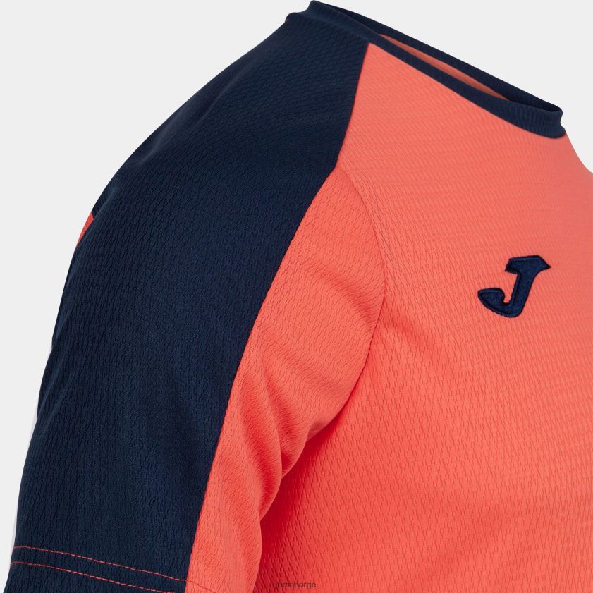 nei Joma skjorte kortermet økomesterskap fluorescerende oransje marineblå FBD0T03289 menn