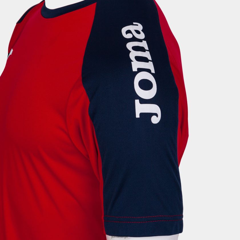 nei Joma skjorte kortermet økomesterskap rød marineblå FBD0T01508 menn