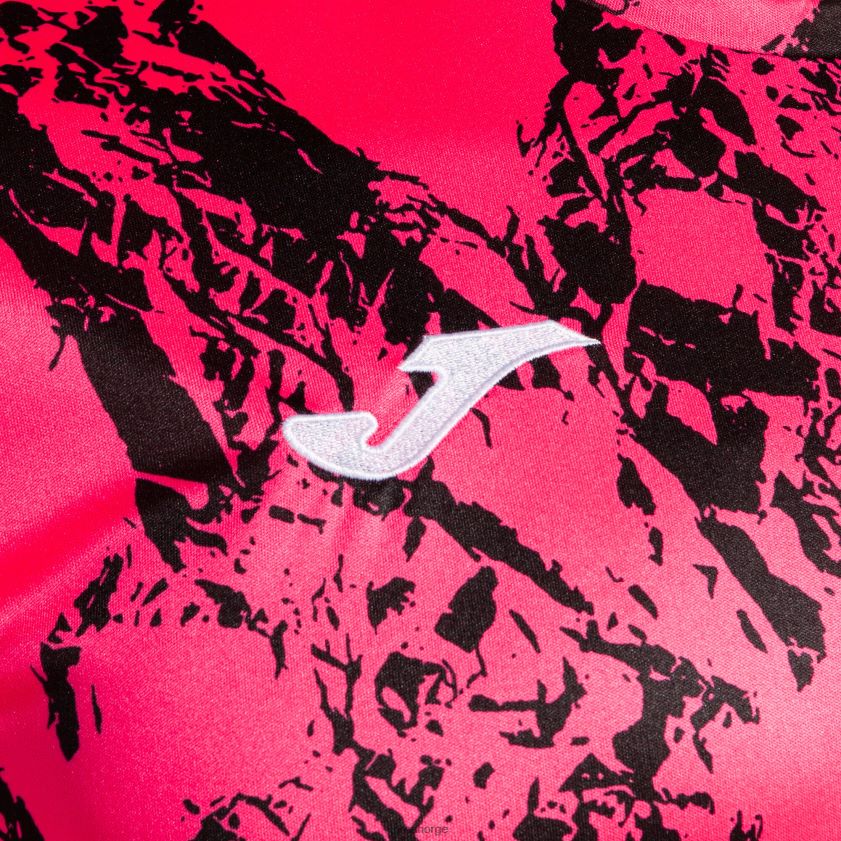 nei Joma skjorte kortermet løve fluorescerende rosa svart FBD0T0219 menn