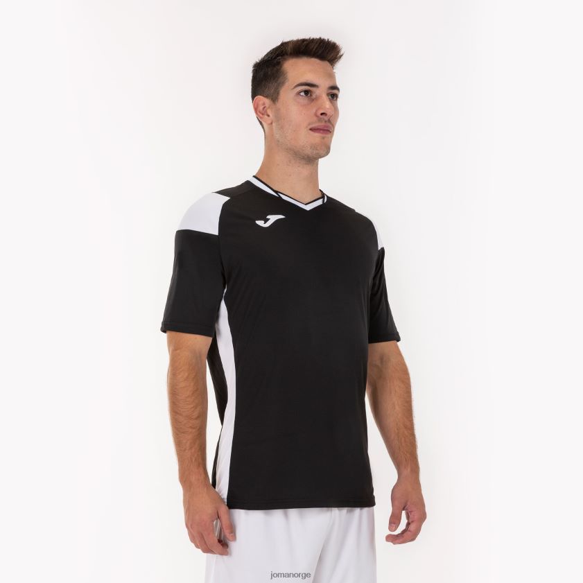 nei Joma skjorte kortermet mannskap iii svart hvit FBD0T03387 menn
