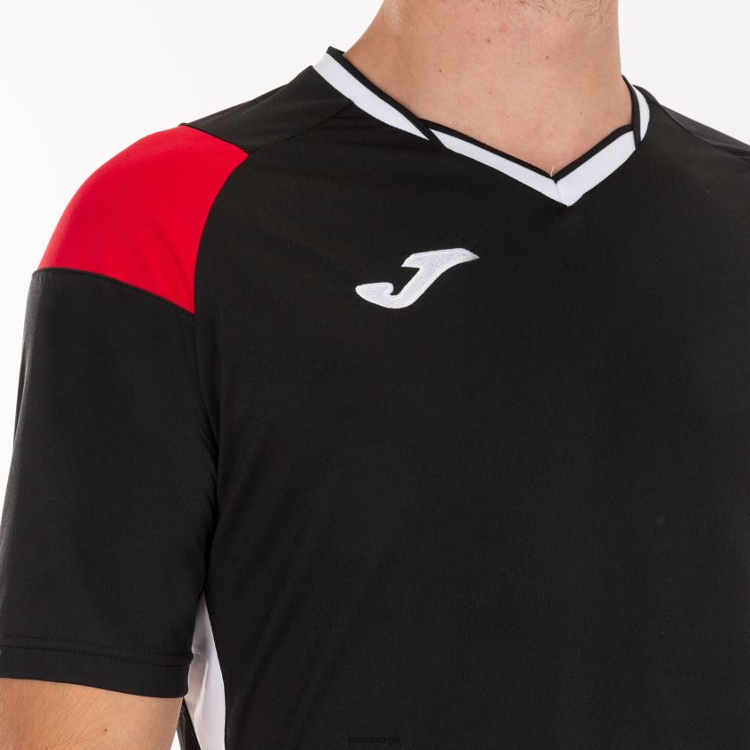nei Joma skjorte kortermet mannskap iii svart rød hvit FBD0T0935 menn