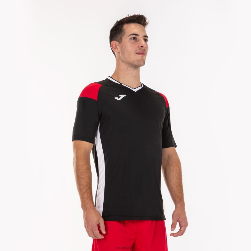 nei Joma skjorte kortermet mannskap iii svart rød hvit FBD0T0935 menn