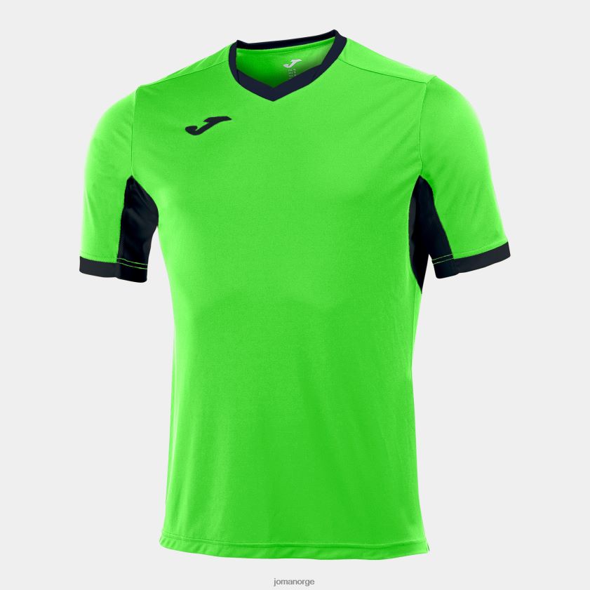 nei Joma skjorte kortermet mesterskap iv lime svart FBD0T0289 menn