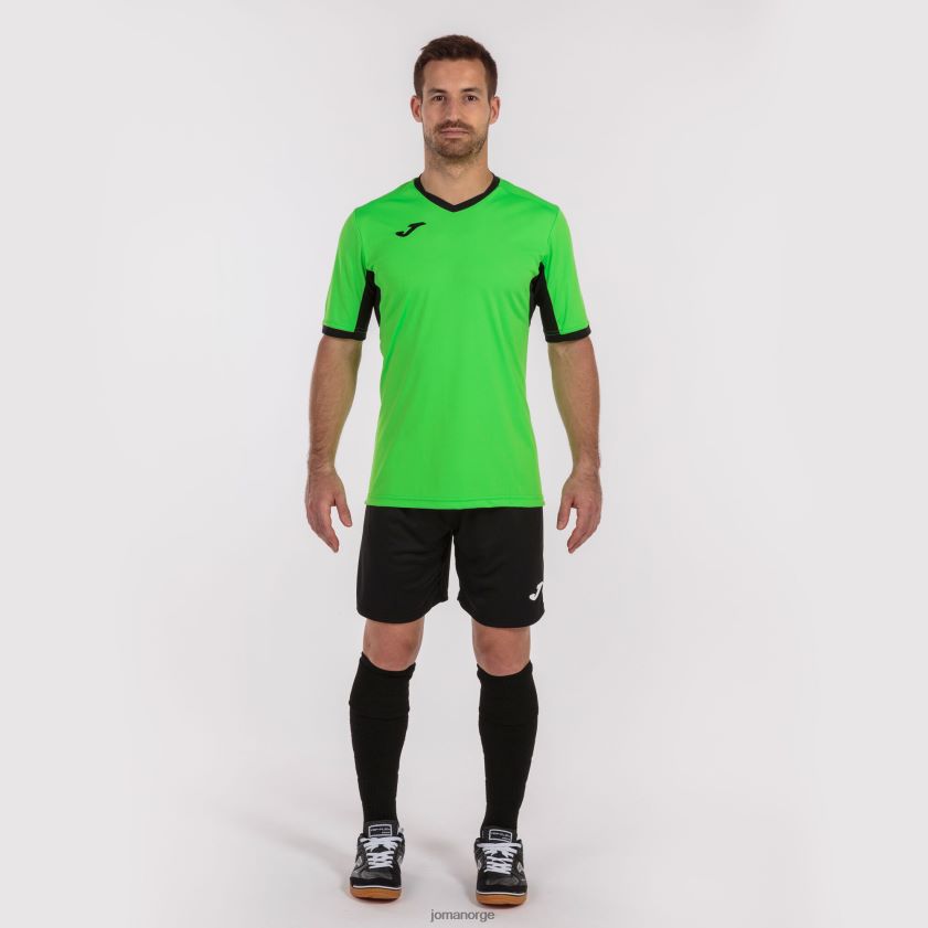 nei Joma skjorte kortermet mesterskap iv lime svart FBD0T0289 menn