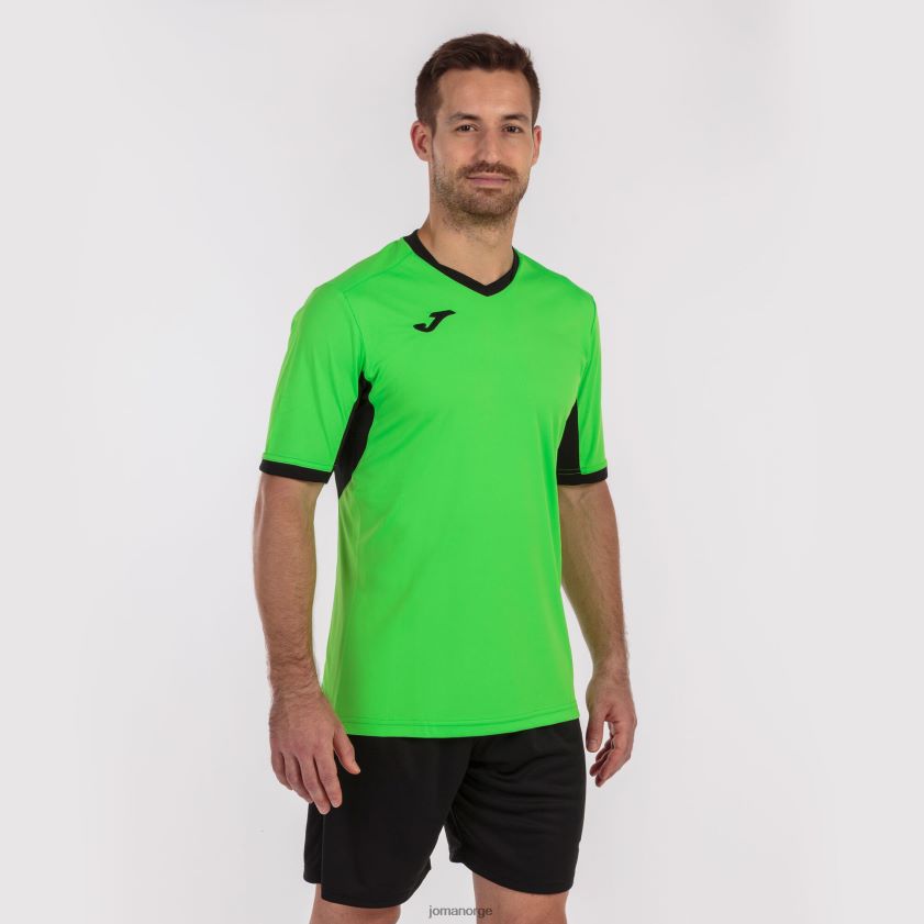 nei Joma skjorte kortermet mesterskap iv lime svart FBD0T0289 menn
