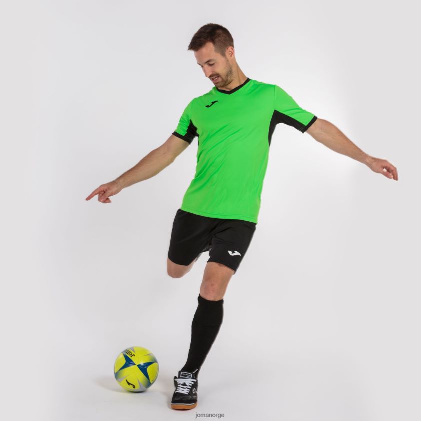 nei Joma skjorte kortermet mesterskap iv lime svart FBD0T0289 menn