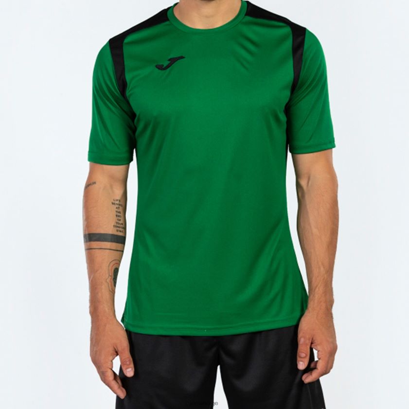 nei Joma skjorte kortermet mesterskap v grønn svart FBD0T01461 menn