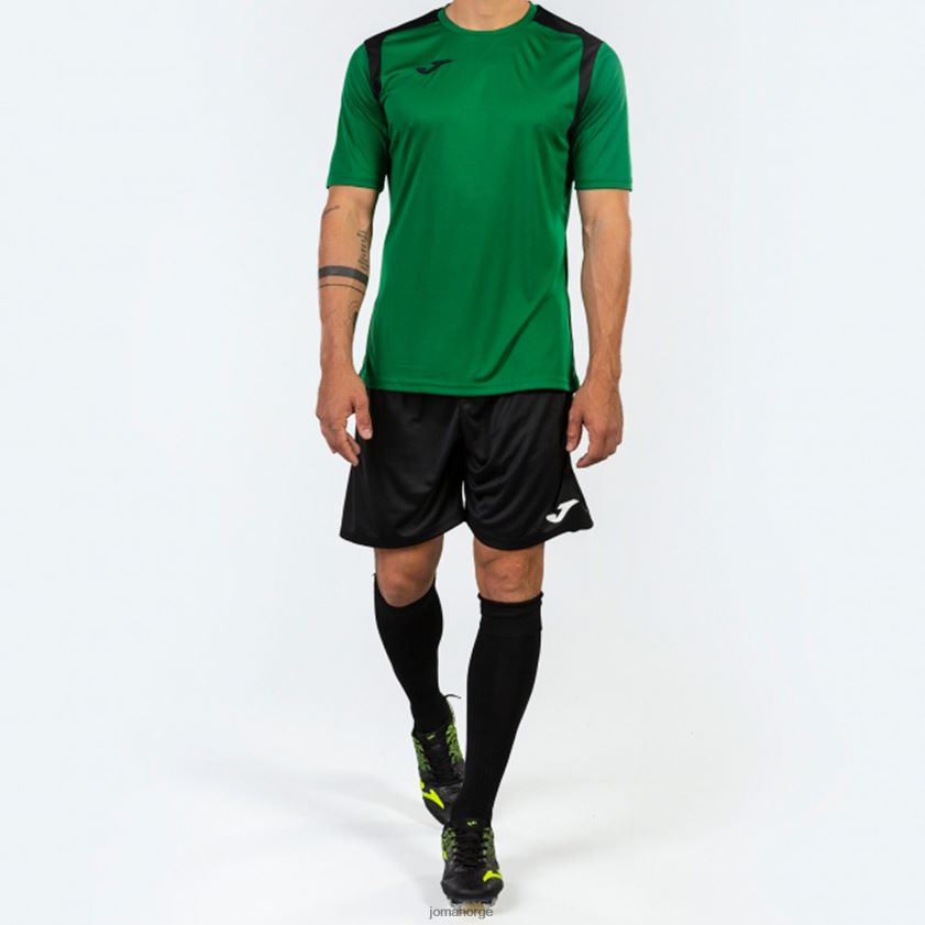 nei Joma skjorte kortermet mesterskap v grønn svart FBD0T01461 menn