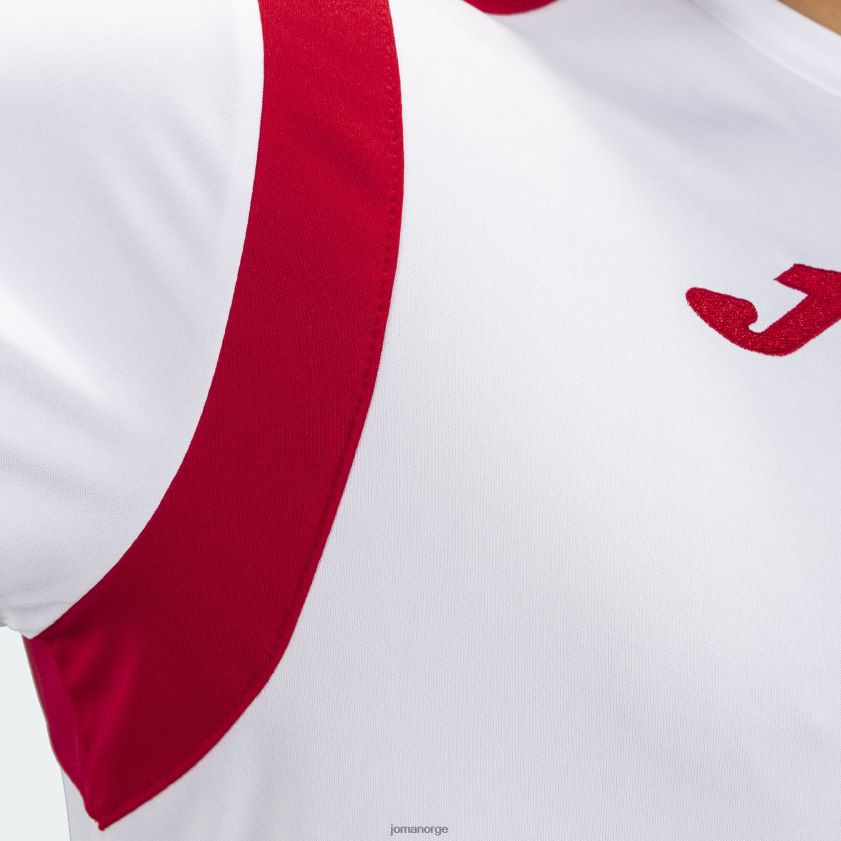 nei Joma skjorte kortermet mesterskap v hvit rød FBD0T0553 menn