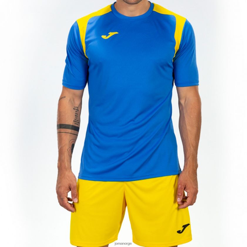 nei Joma skjorte kortermet mesterskap v kongeblå gul FBD0T03468 menn