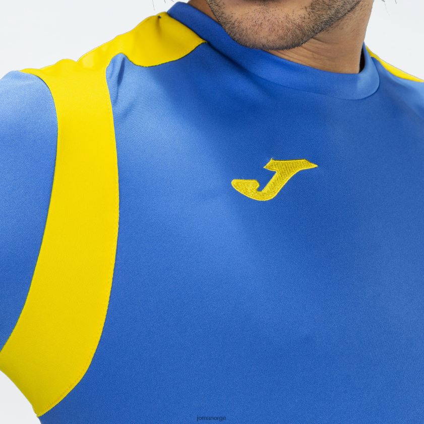 nei Joma skjorte kortermet mesterskap v kongeblå gul FBD0T03468 menn