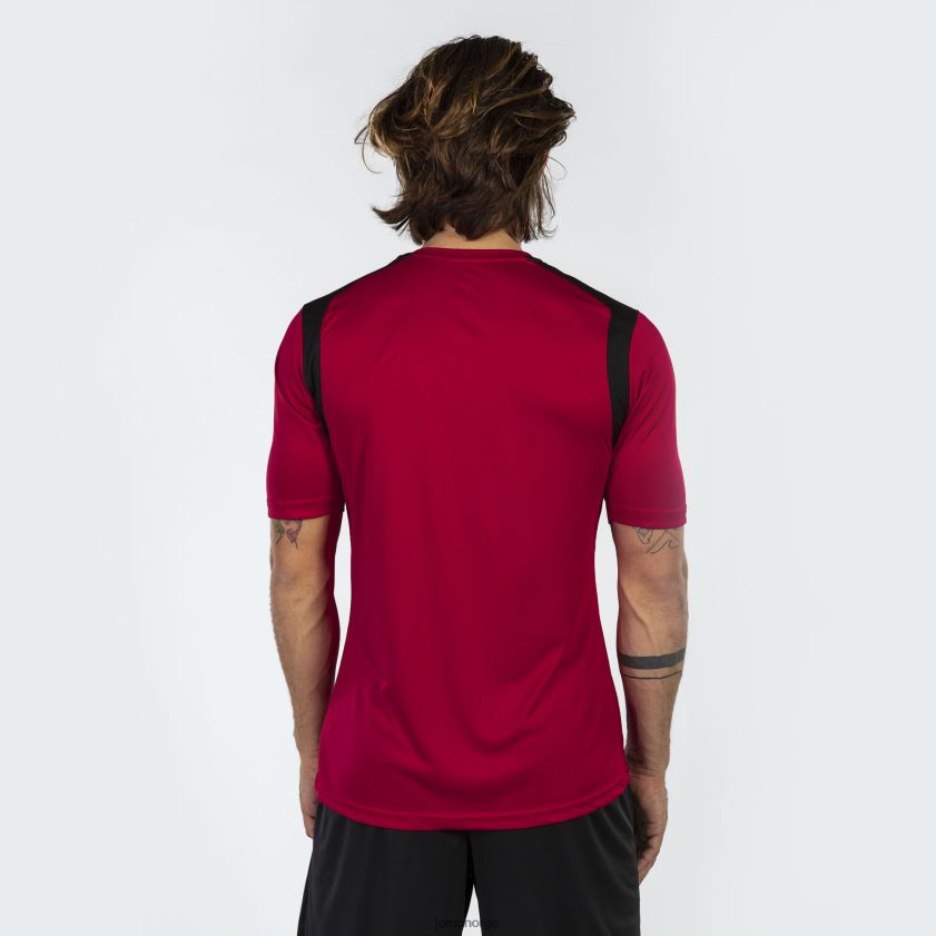 nei Joma skjorte kortermet mesterskap v rød svart FBD0T03212 menn
