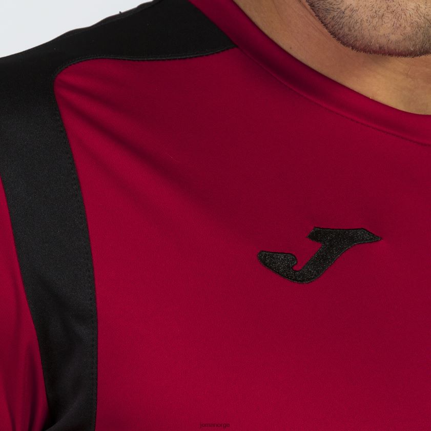nei Joma skjorte kortermet mesterskap v rød svart FBD0T03212 menn