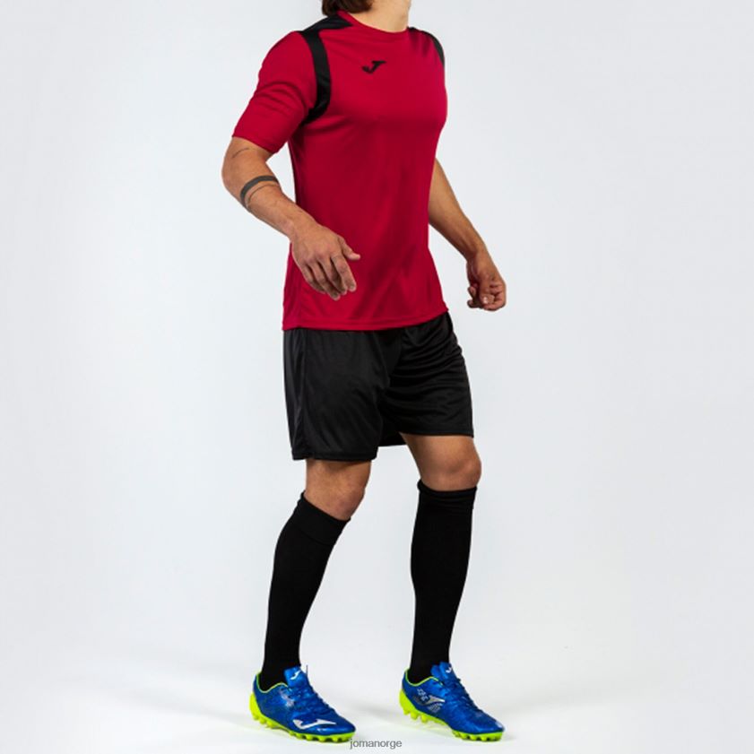 nei Joma skjorte kortermet mesterskap v rød svart FBD0T03212 menn