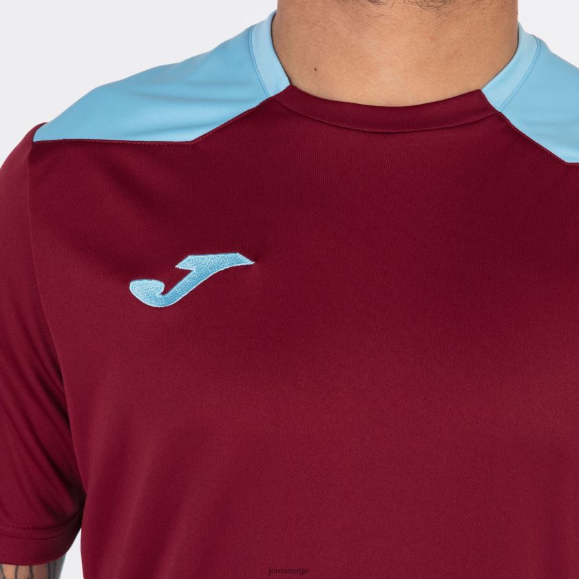 nei Joma skjorte kortermet mesterskap vi burgunder himmelblå FBD0T0806 menn