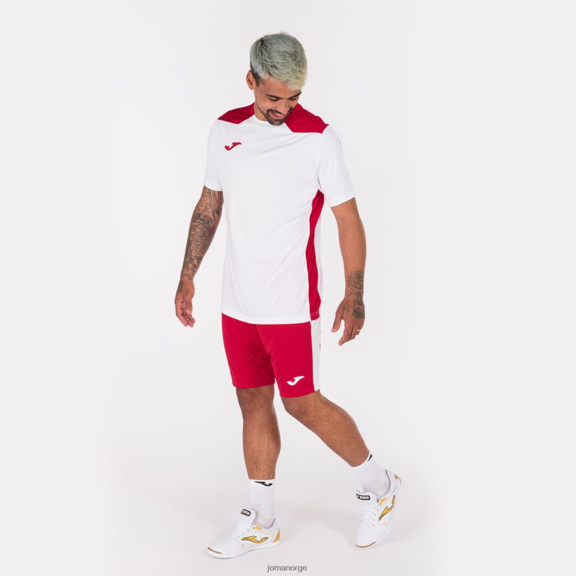 nei Joma skjorte kortermet mesterskap vi hvit rød FBD0T04183 menn