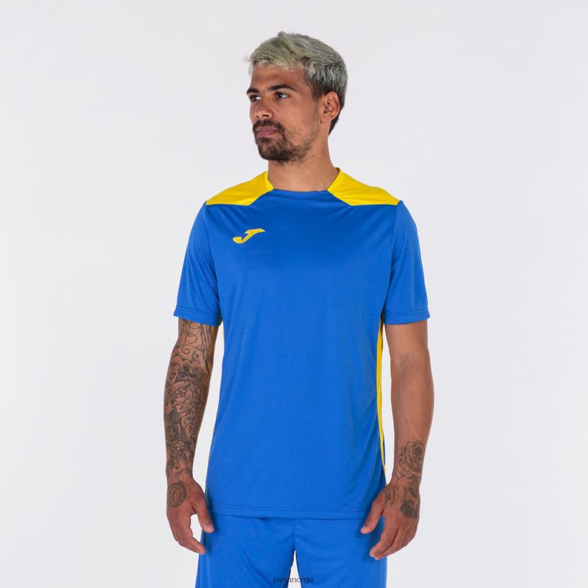 nei Joma skjorte kortermet mesterskap vi kongeblå gul FBD0T01412 menn
