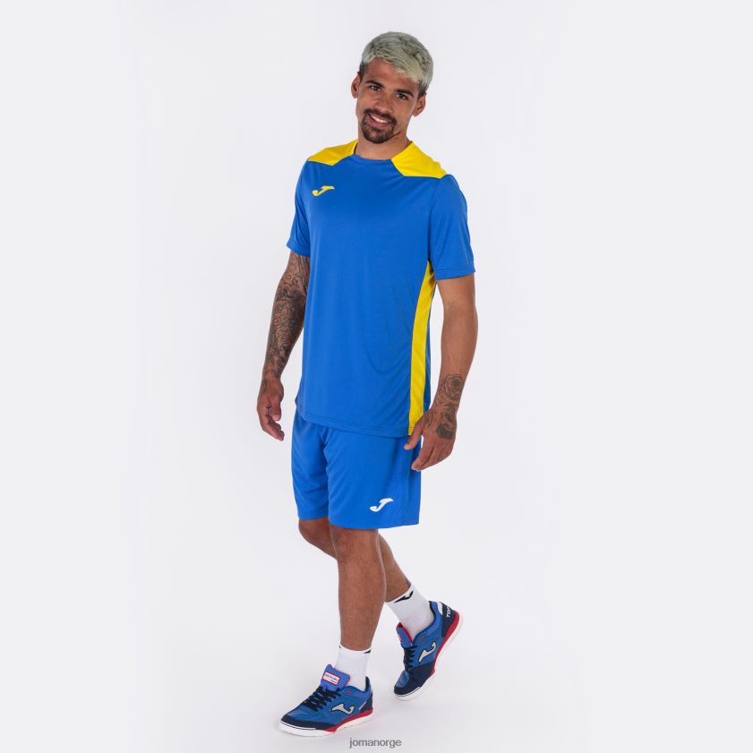 nei Joma skjorte kortermet mesterskap vi kongeblå gul FBD0T01412 menn