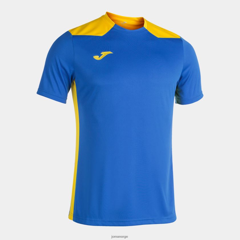 nei Joma skjorte kortermet mesterskap vi kongeblå gul FBD0T01412 menn