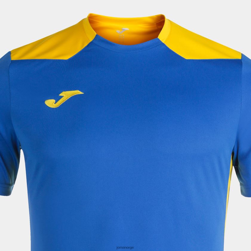 nei Joma skjorte kortermet mesterskap vi kongeblå gul FBD0T01412 menn