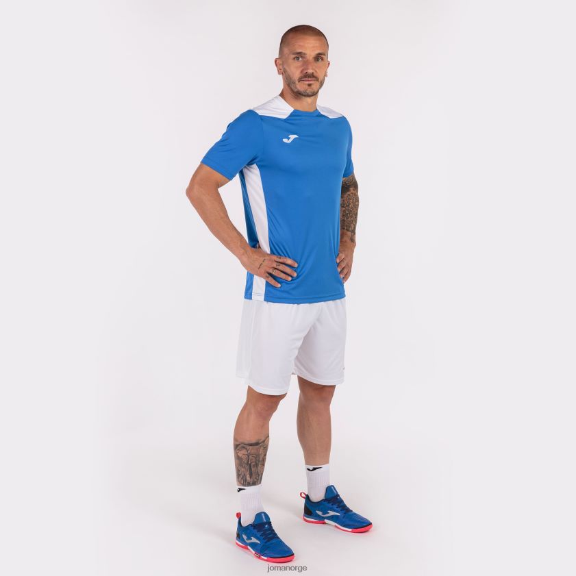 nei Joma skjorte kortermet mesterskap vi kongeblå hvit FBD0T01345 menn