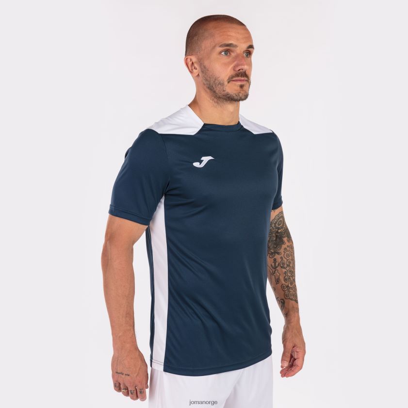nei Joma skjorte kortermet mesterskap vi marineblå hvit FBD0T0735 menn