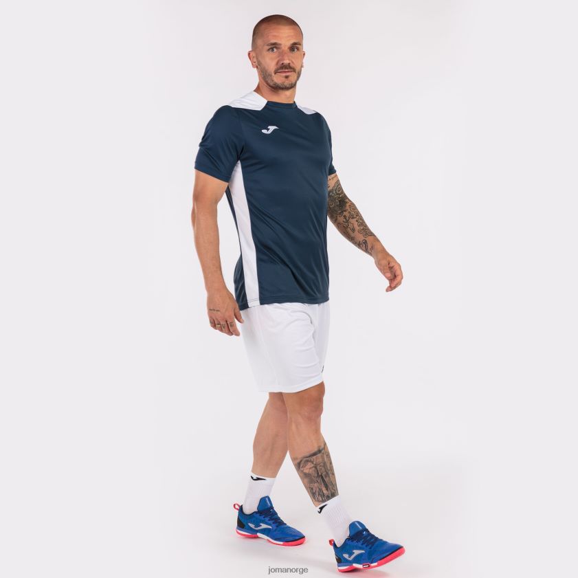 nei Joma skjorte kortermet mesterskap vi marineblå hvit FBD0T0735 menn