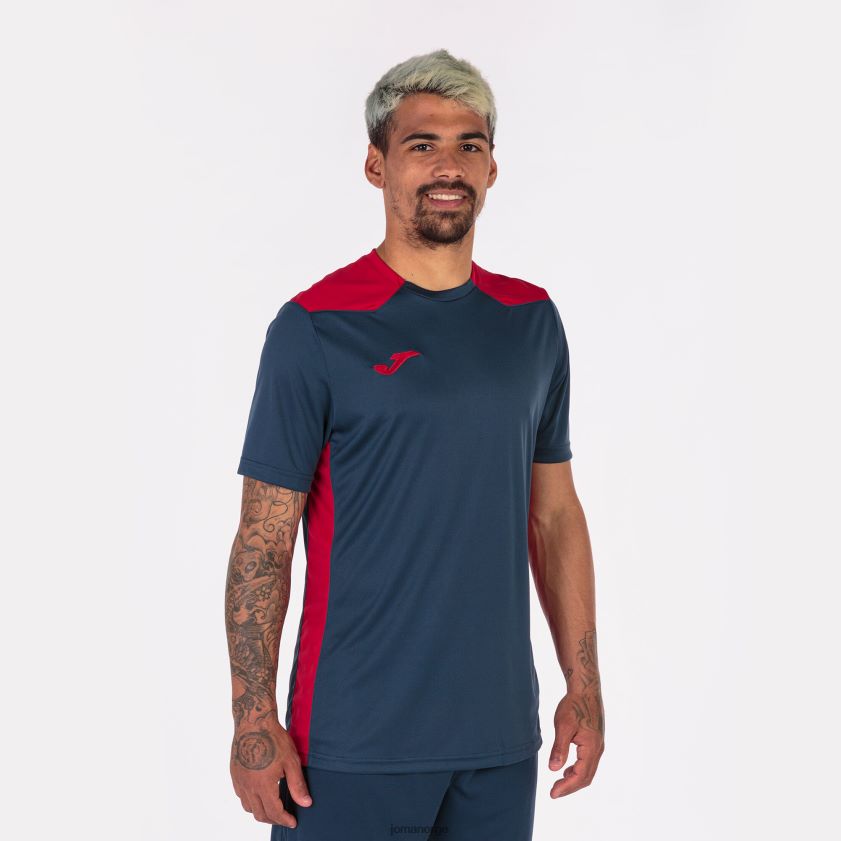 nei Joma skjorte kortermet mesterskap vi marineblå rød FBD0T03542 menn
