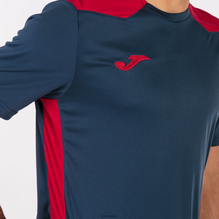 nei Joma skjorte kortermet mesterskap vi marineblå rød FBD0T03542 menn