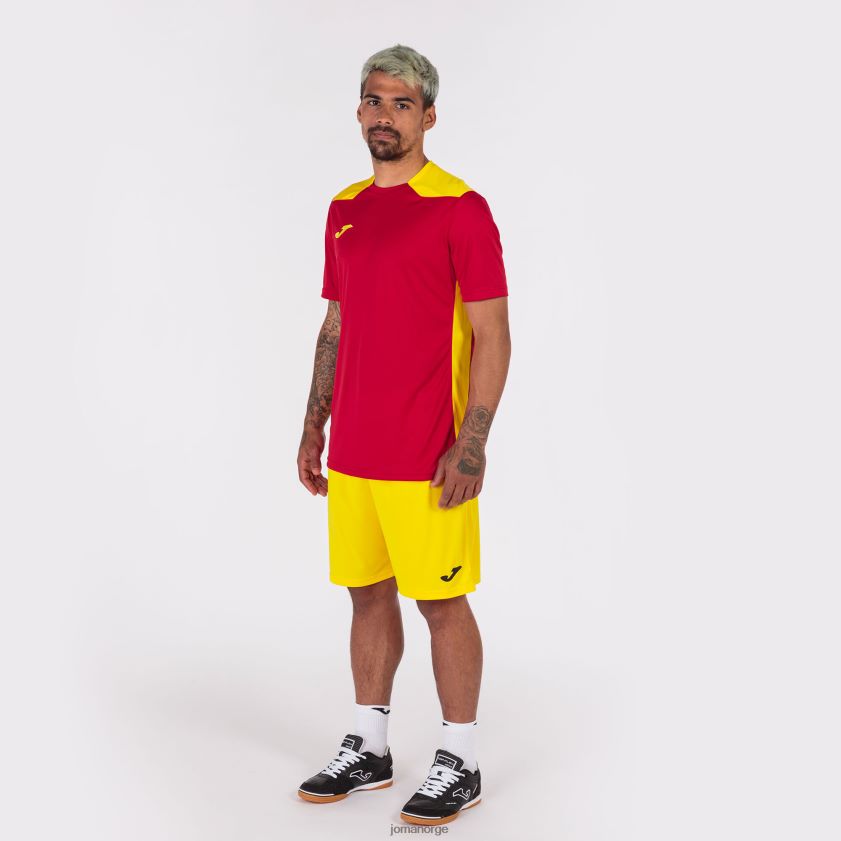 nei Joma skjorte kortermet mesterskap vi rød gul FBD0T03259 menn