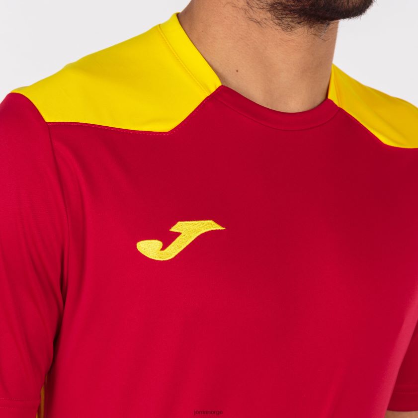 nei Joma skjorte kortermet mesterskap vi rød gul FBD0T03259 menn